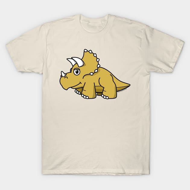 Lil' Triceratops T-Shirt by jeffmcdowalldesign